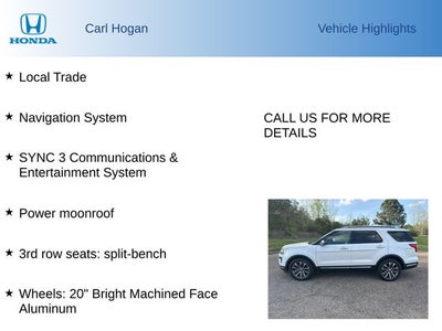 2018 Ford Explorer Platinum