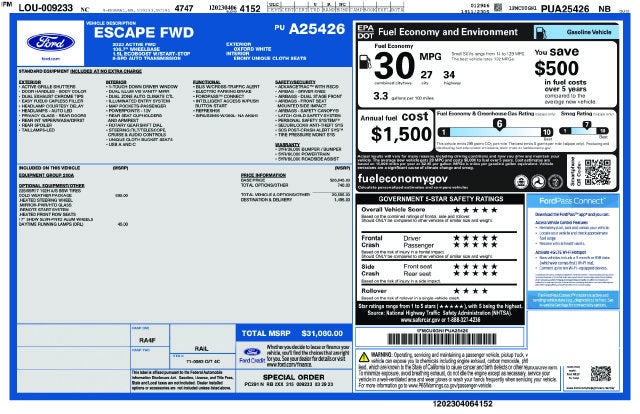 2023 Ford Escape Active