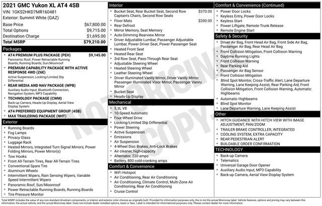 2021 GMC Yukon XL AT4