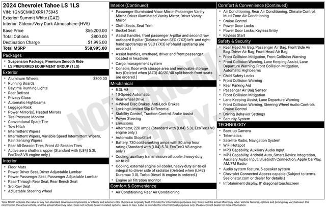 2024 Chevrolet Tahoe LS