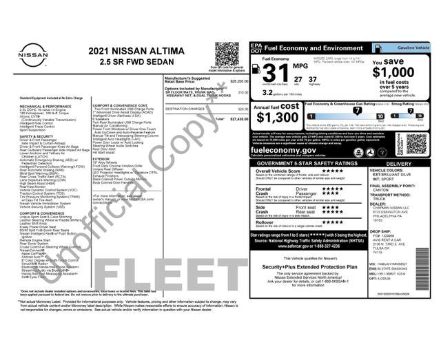 2021 Nissan Altima 2.5 SR