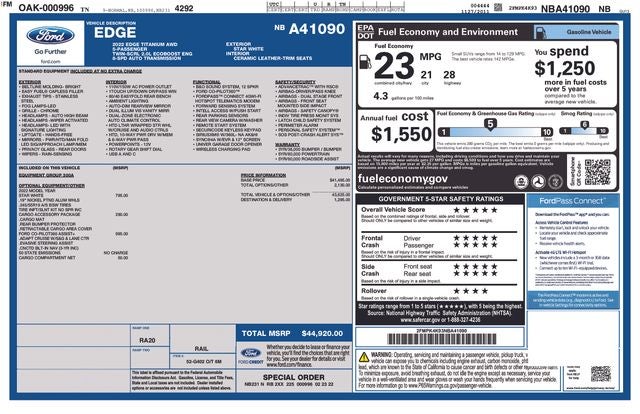 2022 Ford Edge Titanium