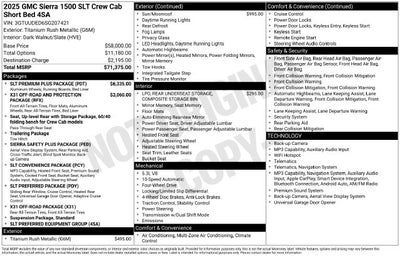 2025 GMC Sierra 1500 SLT