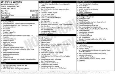 2018 Toyota Camry SE