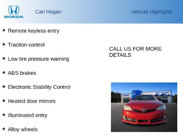 2014 Toyota Camry SE 2014.5