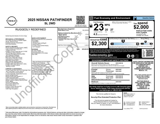 2025 Nissan Pathfinder SL