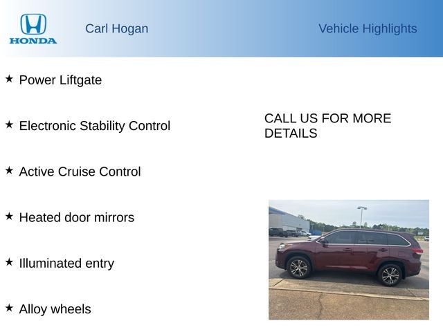 2019 Toyota Highlander LE Plus