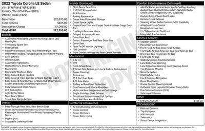 2022 Toyota Corolla LE