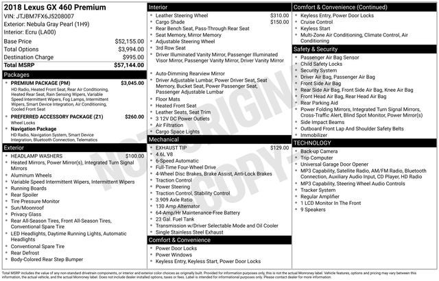 2018 Lexus GX 460