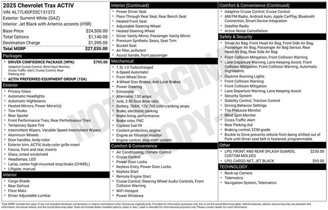 2025 Chevrolet Trax ACTIV