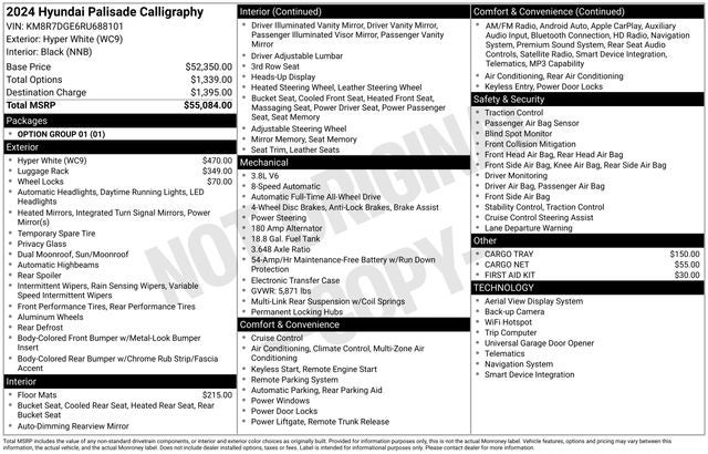 2024 Hyundai Palisade Calligraphy