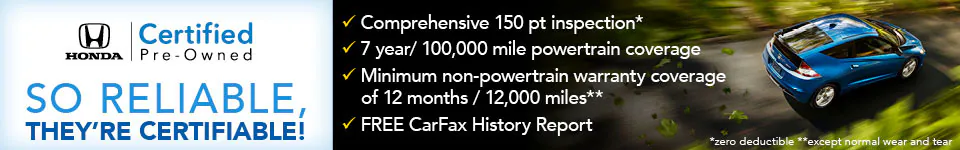 Why Buy Certified | Carl Hogan Honda in Columbus MS